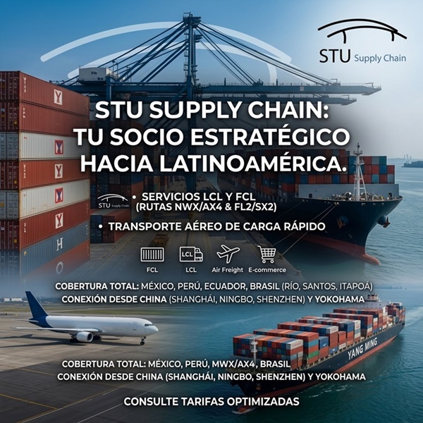 Nuevas Rutas Marítimas: Yang Ming Se Une A HMM Y ONE Para Fortalecer El Envío A América Del Sur, Con STU Supply Chain A Tu Lado