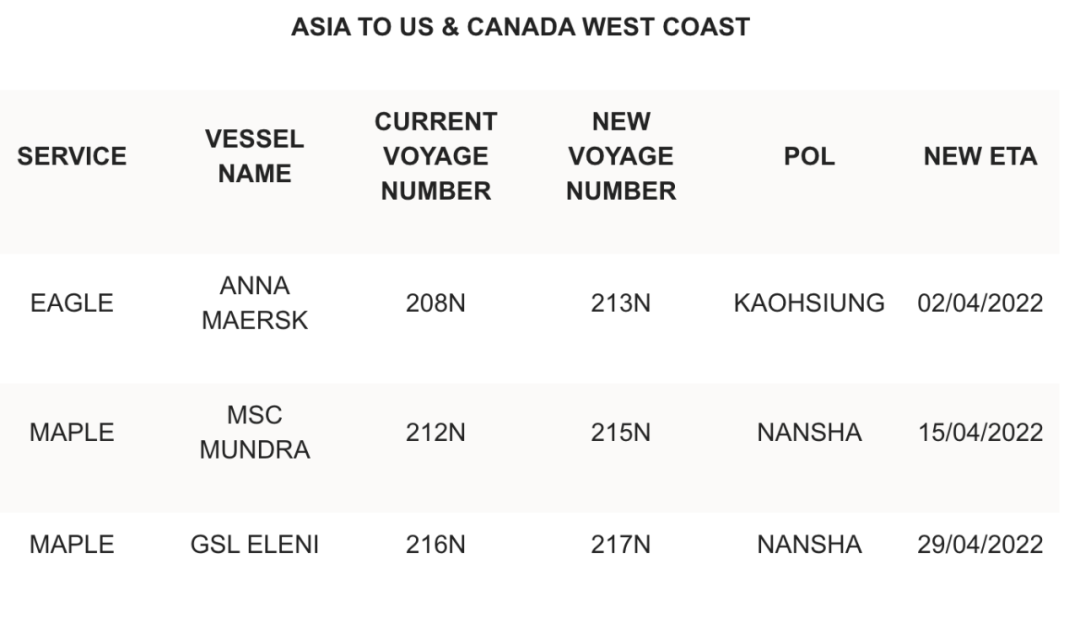 MSC ajusta rutas desde Asia a la costa oeste de EE.UU. y Canad&aacute;