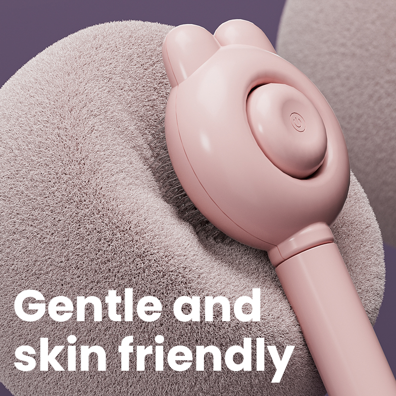 Pincel para mascotas con orejas de conejo - Pincel de aseo para gatos y perros con diseño de conejo adorable