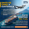 Transporte marítimo de China a Guatemala, contenedores FCL y LCL a Puerto Quetzal y Santo Tomás de Castilla con STU Supply Chain.