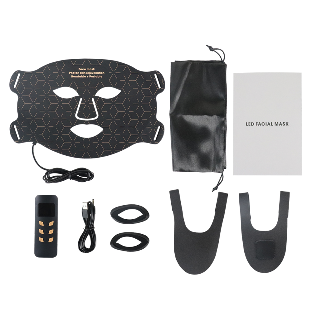 Máscara LED Black Beauty - Rejuvenecimiento fotónico de la piel para acné, arrugas y reparación de la piel