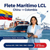 Servicio de flete marítimo LCL de China a Colombia, puertos Buenaventura, Bogotá y Barranquilla, navieras HPL ONE WHL EMC COSCO, tránsito 30-48 días