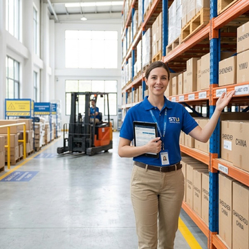 Almacén logístico STU Supply Chain en China Shenzhen Guangzhou Yiwu Shanghai