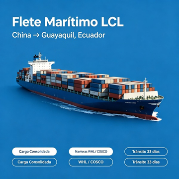 Servicio de flete marítimo LCL de China a Guayaquil Ecuador STU Supply Chain
